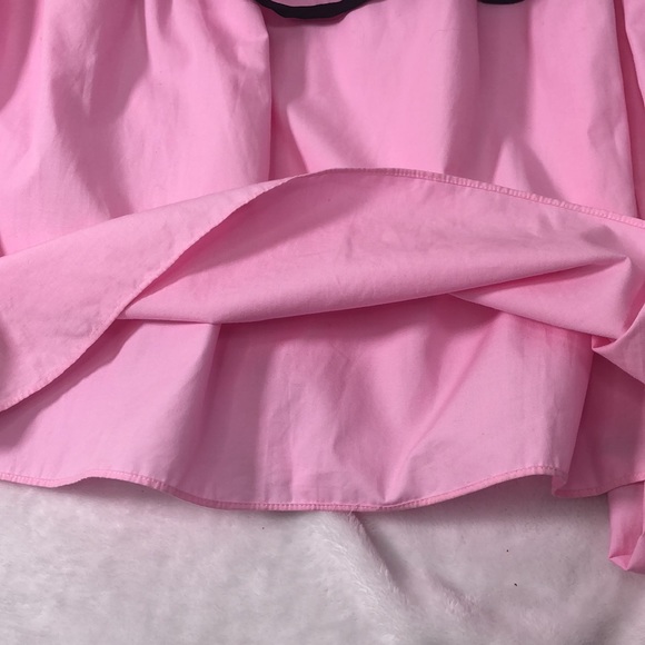 Zara pink off shoulder top with black trim - Picture 8 of 8